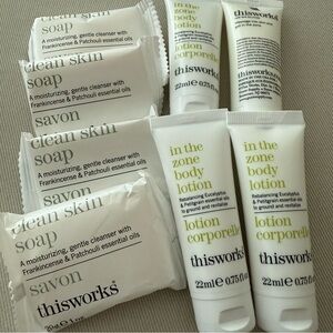 thisworks Skin Soap and Body Lotion travel set